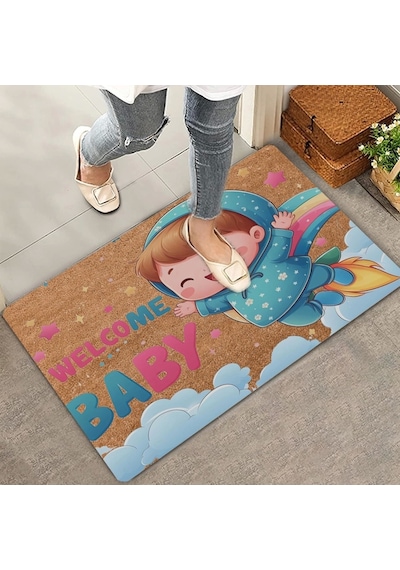 Valerine Life Hoş Geldin Bebiş Welcome Kapı Önü Paspası 45x70cm