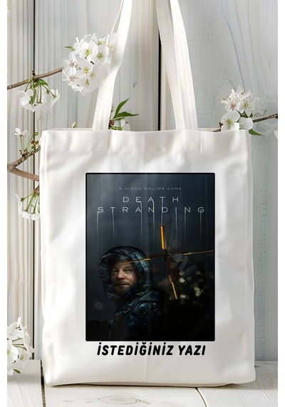 Art Hediye Death Stranding Oyun Baskılı Omuz Çanta Kişiye Özel Model 3 Çok Renkli
