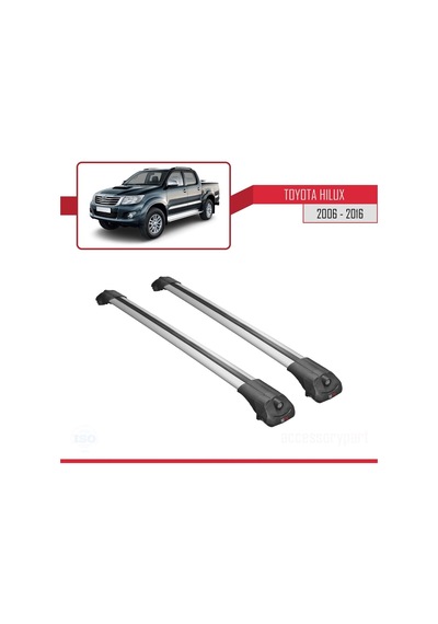 Toyota Hilux 2006-2016 Arası İle Uyumlu Ace-1 Ara Atkı Tavan Barı Gri