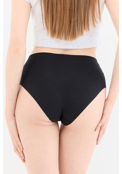 Naphor Shade Dikişsiz Yüksek Bel Slip Külot Siyah Siyah