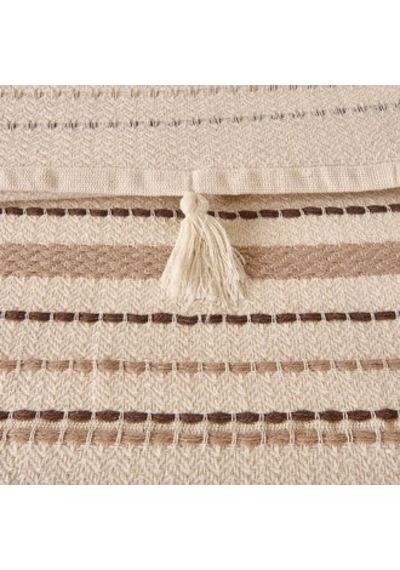 Soft Austin Tek Kişilik Yatak Örtüsü - Kahverengi - 195x225 Cm Çok Renkli