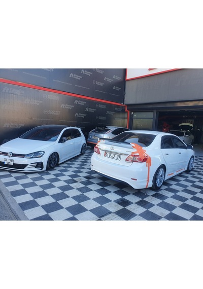 Corolla Uyumlu SEDAN ARKA TAMPON EKİ (2009-2012)----fibersan tuning