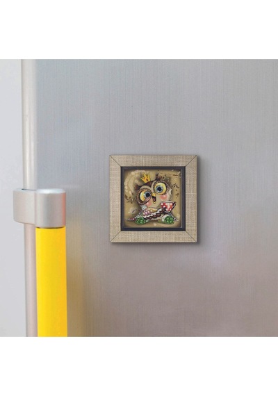 Baykuş Baskılı Mdf Magnet 7x7 62