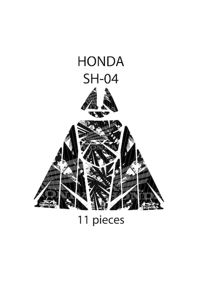 Honda Sh-125 2024 İle Uyumlu 11 Parça Tank Pad Seti Gc21-4 Çok Renkli