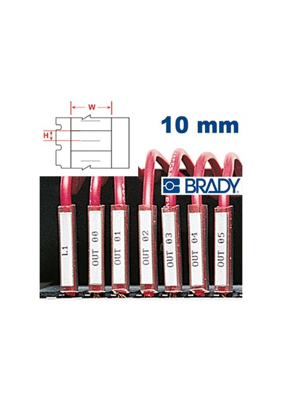 Brady Ptdsu-10-7597 Plastik Kılıf için Iç Etiket 10.00 MM