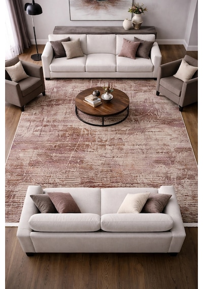 Hoom Rugs Emp Dora Dr002 180x260 Modern Tozumaz Halı Gri Mürdüm