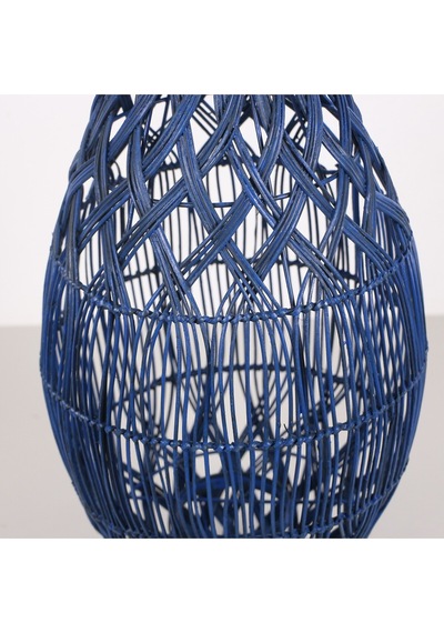 Seher Mavi Rattan Mumluk 30x50x60 Cm Mavi