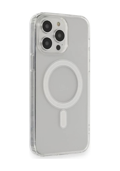 İphone 14 Pro Max Uyumlu Kılıf Matte Şeffaf Magneticsafe - Şeffaf