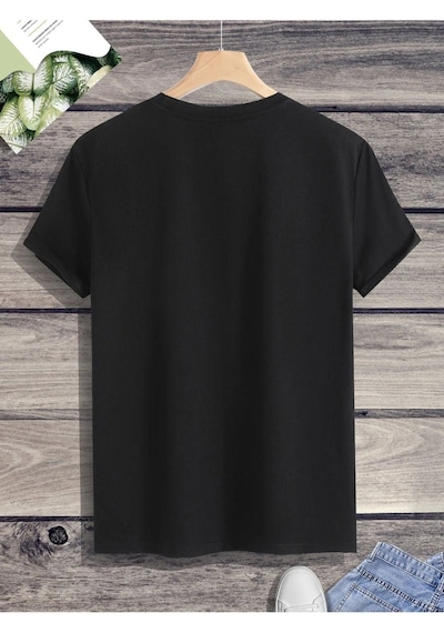 Altamira Unisex Siyah Kuş Baskılı Oversize Tshirt 001