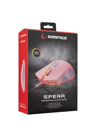 Rampage SMX-G68 Spear Kablolu RGB Ledli Oyuncu Mouse