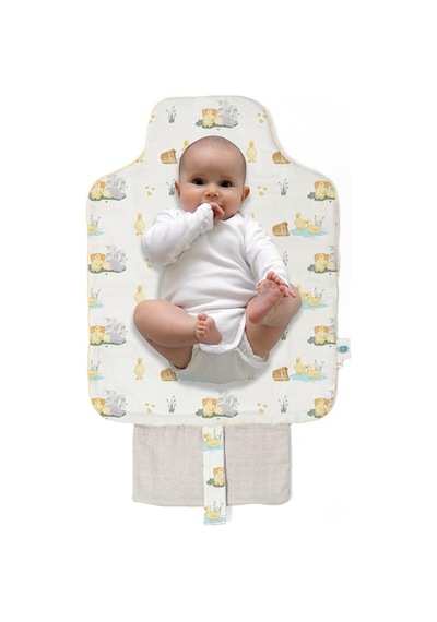 % 100 Pamuk Müslin Bebek Alt Açma Petits Caneton - Yavru Ördek Desen Pad10