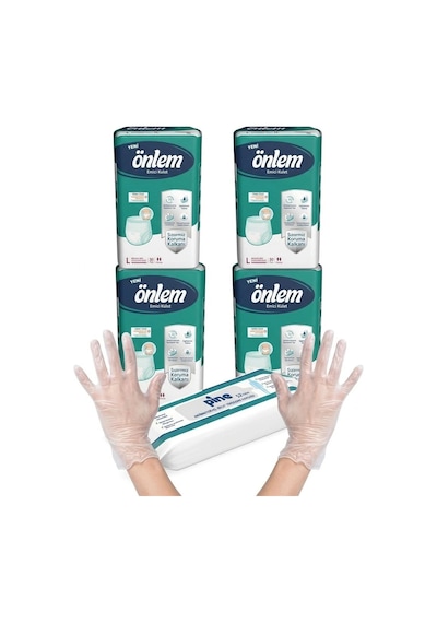 Önlem Emici Külot Large 120 Li Vücut Temizleme Havlusu Ve Eldiven Hediyeli L