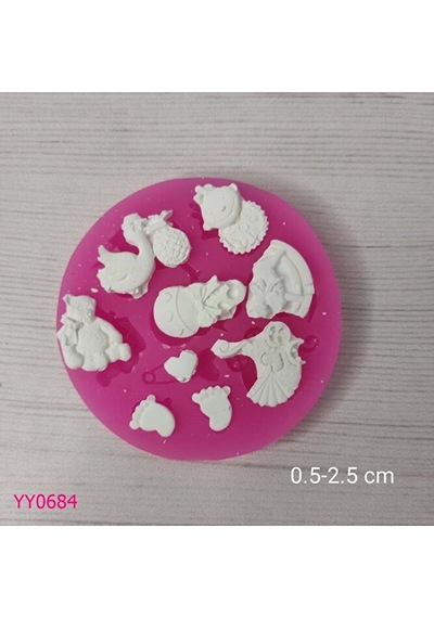 Yy0684 Çoklu Bebek Ve Oyuncak Figürleri Silikon Kalıp