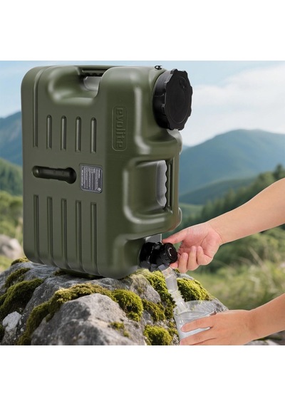 Evolite Deep 18.5 L Musluklu Kamp Su Bidonu Yeşil