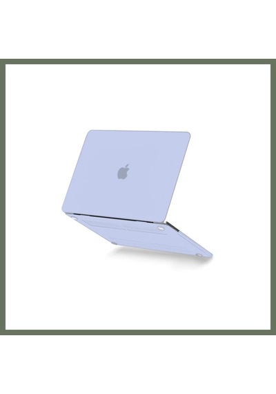 Bezos Apple Uyumlu MacBook Pro 13 2021 Apple Uyumlu MacBook Buzlu Kapak - Lila Bezos1