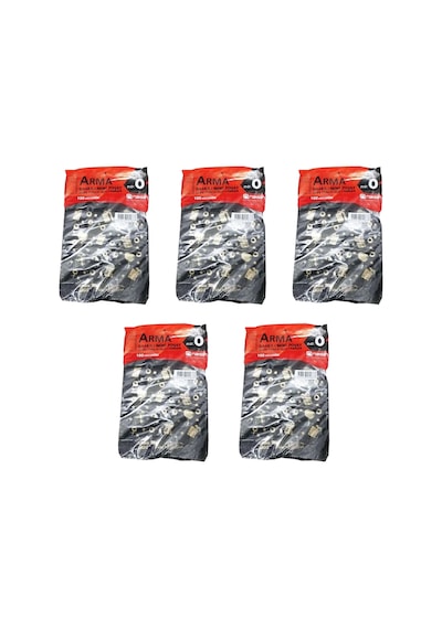 Arma Baskılı Mini Blok Poşet Torba No: 0 Siyah 5 x 100'lü 20 x 30 CM