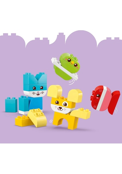 LEGO® DUPLO® İlk 3'ü 1 Arada Yaratıcı Sevimli Hayvanlar 10477 - 1.5 Yaş Üzeri için 8 Seçenek İçeren Oyuncak Yapım Seti (24 Parça)