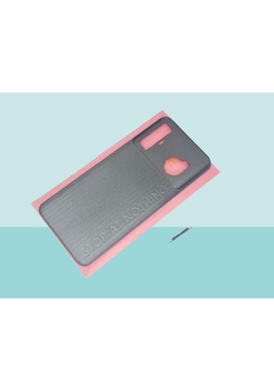 Tkgz - Tecno Spark 8 Pro Full Kasa Arka Kapak Batarya Kapağı - Siyah Çok Renkli