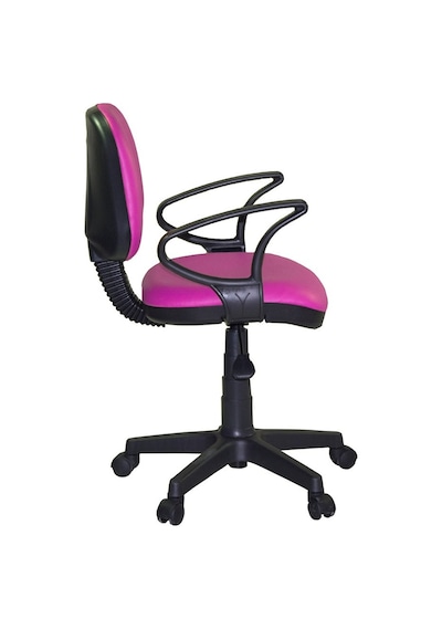 Türksit Kozmo Lux Kollu Çalışma Koltuğu Deri Pembe