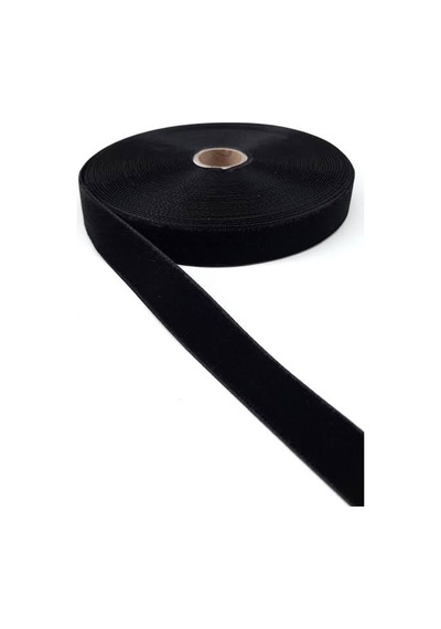 10 Metre Siyah Kadife Kurdele 1,5 Cm