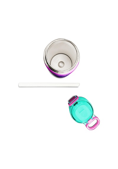 Coral High Kids Pembe Su Yeşili Pipetli Ve Direkt İçim Çelik Termos 500 Ml 31829 Bej