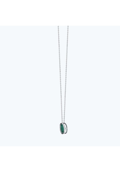 Altınbaş Pırlanta Zümrüt Oval Kolye Mdd114z-14k Altın