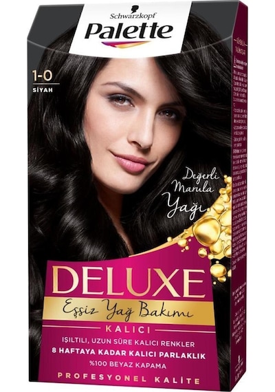 Palette Deluxe 1 - 0 Siyah X 2 Adet Saç Boyası