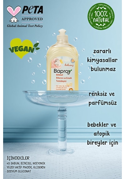 Baproy Bebek Yumuşatıcı + Biberon Temizleyici + Çamaşır Detarjanı