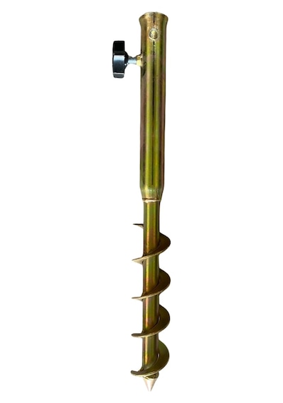 Ercgzl 1043 2.9x25x48cm Çelik Burgulu Bahçe Şemsiye Kazığı