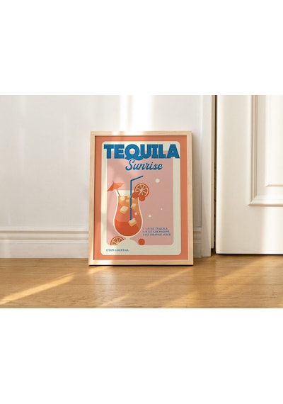 Tequila Sunrise, Retro Bar Sanatı, Özel Kokteyl Tarifi