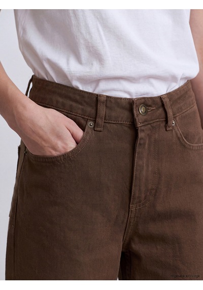Lcw Vision Kahverengi Wideleg Kadın Jean Pantolon