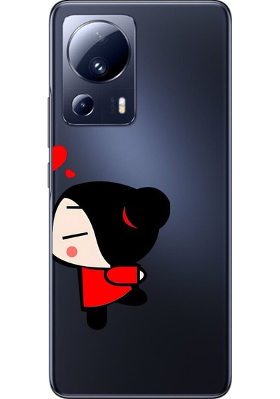 Xiaomi Mi 13 Lite Uyumlu Şeffaf Kılıf Couple Garry 2 Tasarımlı