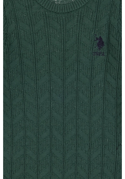 U.s. Polo Assn. Erkek Çocuk Koyu Yeşil Kazak /triko 50315638-vr079 Koyu Yesıl