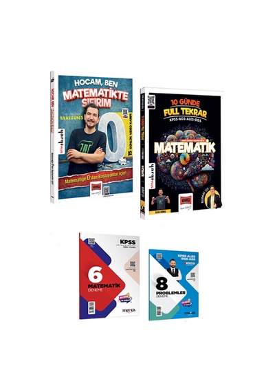Tüm Adaylar İçin Hocam Ben Matematikte Sıfırım+10 Günde Full Tekrar 2' Li Set Hediyeli - 865304401