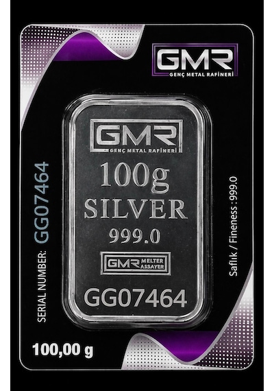 Gmr 100 Gram Külçe Gümüş