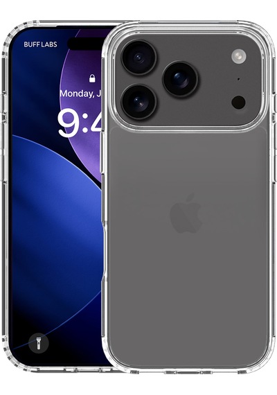 Buff Apple Uyumlu iPhone 17 Pro Air Hybrid Şeffaf Kılıf