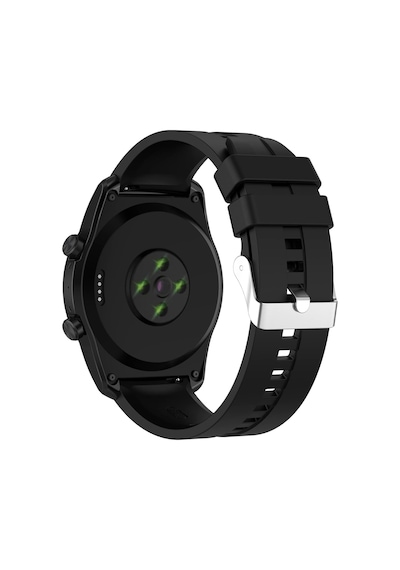 Forzacase Huawei Watch Buds İçin Tokalı Çizgi Desen Silikon Kordon Kayış - Fc369 Siyah