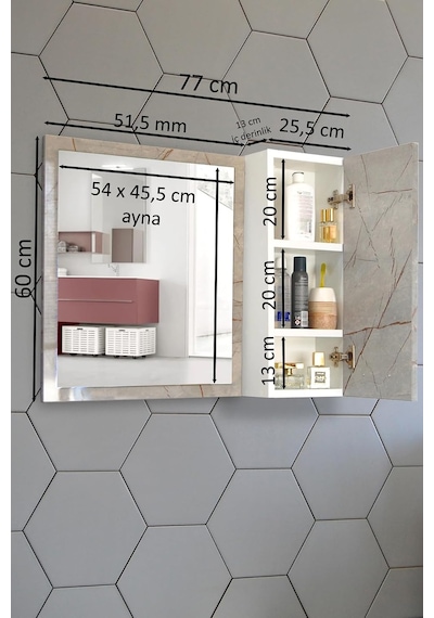 Tr Banyo Dolabı 80 Cm Mdf Üst Modül Lagina Diğer Tr Banyo Dolabı 80 Cm Mdf Üst Modül Lagina Diğer