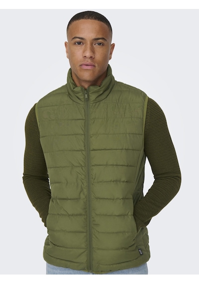 Only & Sons Onsbron Quılt Vest Otw Vd Erkek Yeşil Yelek - 22025685