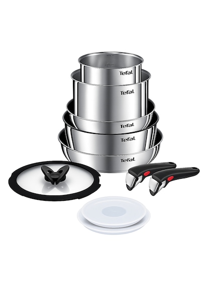 Tefal Ingenio Emotion 2x Titanyum 10 Parça Tava Seti - Paslanmaz