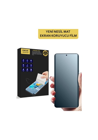 Poco F6 Pro Uyumlu Premium Mat Ekran Koruyucu Özel Kesim Hydrogel Film