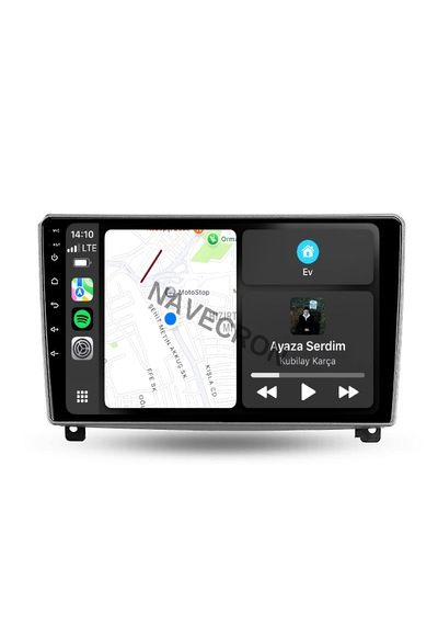 Peugeot 407 9" Uyumlu Androıd Multimedya Gerçek 2/32 Kablosuz Carplay Geri Görüş Kameralı 9"