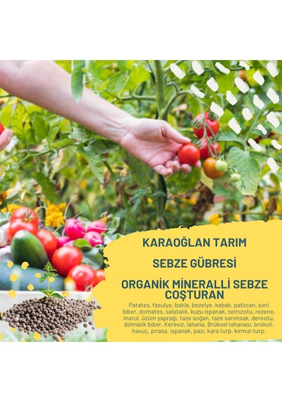 Sebze Coşturan Gübre Organik Sebze Gübresi Her Sebzeye Uygun 5 Kg 1 Adet
