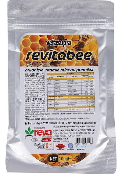 Revitabee Verim   Arı Yem Katkısı