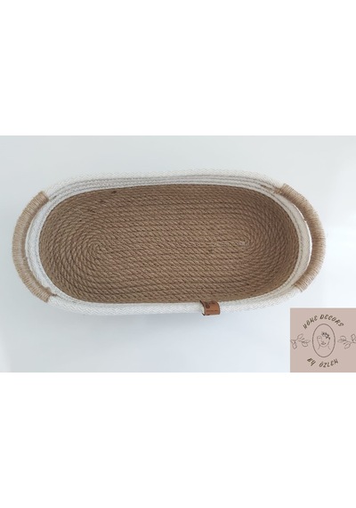 Hasır Oval Sepet - 30x17x6cm