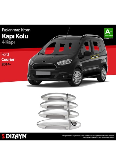 S-dizayn Ford Courier Krom Kapı Kolu 4 Kapı 2014-2022