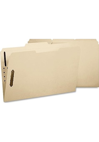 Smead Kilit Dosya Klasör, 2 Vida, Güçlendirilmiş 1/3-cut Tab, Letter Size, Manila, Paket Başı 12 11537