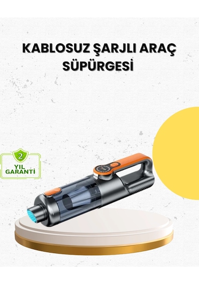 Mey İthalat Mini El Süpürgesi Çok Başlıklı Kablosuz Vakum Güçlü Emiş Numaratör Hediyeli Diğer