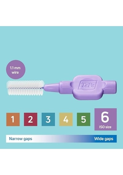 X-soft 0.6 Mm Mor Diş Arayüz Fırçası 1 X 6 Adet