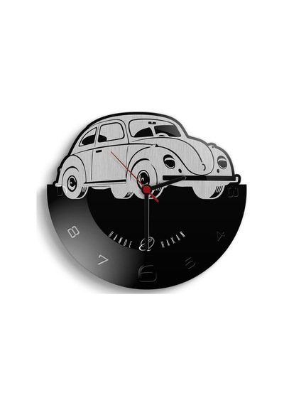 Kişiye Özel Retro Beetle Tasarımlı Ahşap Duvar Saati (Model 3-1)